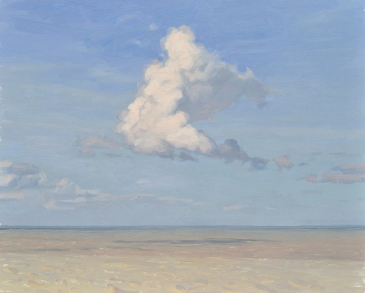 Ault, nuage, huile sur toile, 90x112cm, 2017, collection privée FR