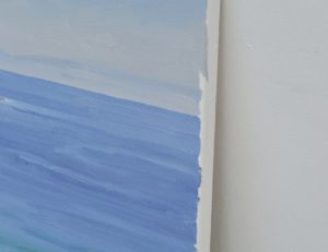 Falaises  à la pointe de Castelmeur, huile sur toile, 60 x 92 cm, 2020
