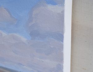 Falaises au Cap Sizun, huile sur toile, 81 x 100 cm, 2020
