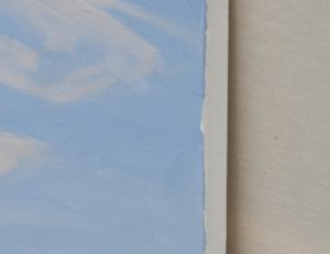 Plage de Bretagne, reflets, huile sur toile, 108 x 162 cm, 2020