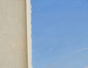 Du haut des dunes, Bretagne, huile sur toile, 60 x 92 cm, 2020