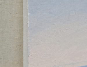 La pointe du Van, fin d'après-midi, huile sur toile, 101 x 162 cm, 2021