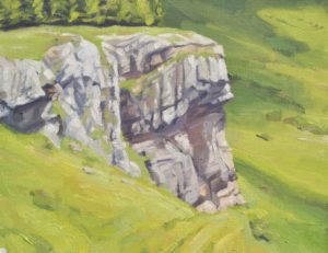 Quatorze juin, le Mont Mézenc, huile sur toile, 150 x 200 cm, 2020