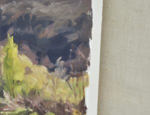 Neuf mai, au bord de la Loire, huile sur toile, 60 x 90 cm, 2021