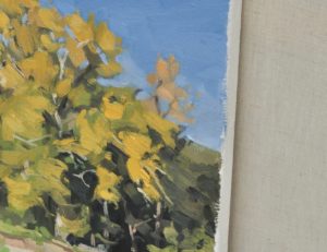 Quatorze octobre, la Loire à Cheyrac, huile sur toile, 46 x 65 cm, 2021