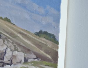 Côte sauvage de Quiberon, Port Kehau, huile sur toile, 101 x 162 cm, 2022