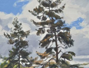 Vingt-quatre septembre, le mont de la Madeleine, huile sur toile, 61 x 92 cm, 2022