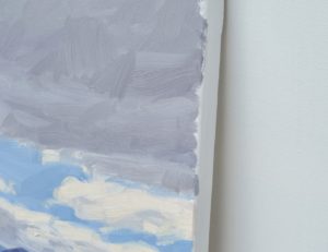 Vingt-quatre septembre, le mont de la Madeleine, huile sur toile, 61 x 92 cm, 2022