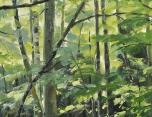 L'éclaircie, huile sur toile, 89 x 130 cm, 2024