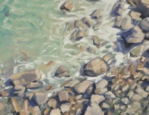 Cap Sizun, crique, huile sur toile, 61 x 92 cm, 2025
