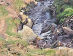 Bretagne,  ruisseau côtier, huile sur toile, 60 x 81 cm, 2025