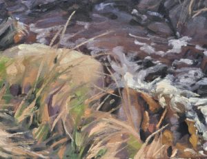 Bretagne,  ruisseau côtier, huile sur toile, 60 x 81 cm, 2025