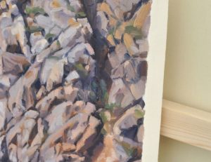 Bretagne, la vague, huile sur toile, 73 x 110 cm, 2025