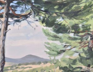 Mézenc, fin d'été, huile sur toile, 60 x 92 cm, 2025