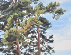 Vingt-quatre juin, huile sur toile, 60 x 92 cm, 2025