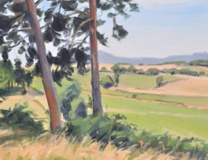 Vingt-quatre juin, huile sur toile, 60 x 92 cm, 2025