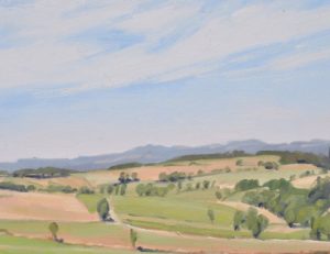 Vingt-quatre juin, huile sur toile, 60 x 92 cm, 2025