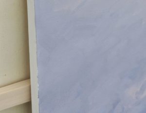 Vingt-six août, lumière d'été sur les hauts plateaux du Velay, huile sur toile, 89 x 130 cm, 2025