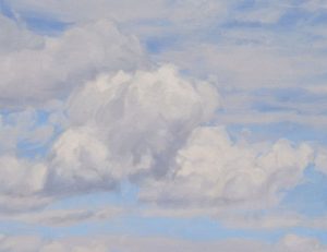 Vingt-six août, lumière d'été sur les hauts plateaux du Velay, huile sur toile, 89 x 130 cm, 2025