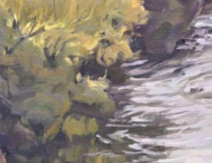 La Loire à Coubon, lumière d'automne, huile sur toile, 89 x 130 cm, 2025