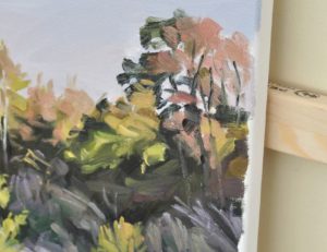 Soir d'automne sur Loire, huile sur toile, 60 x 92 cm, 2025