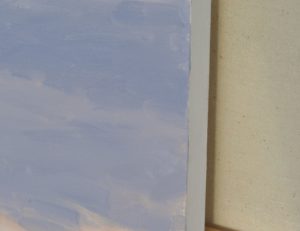 Les Roches de Mariol dans la brume, lumière du matin, huile sur toile, 89 x 130 cm, 2025