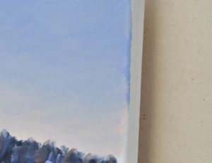 Crépuscule sur le Mézenc, huile sur toile, 90 x 92 cm, 2025