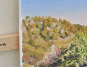 Lumière d'automne sur la Loire, huile sur toile, 50 x 73 cm, 2025