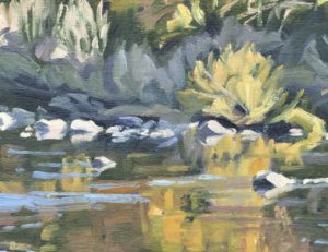 Lumière d'automne sur la Loire, huile sur toile, 50 x 73 cm, 2025