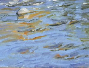 Lumière d'automne sur la Loire, huile sur toile, 50 x 73 cm, 2025