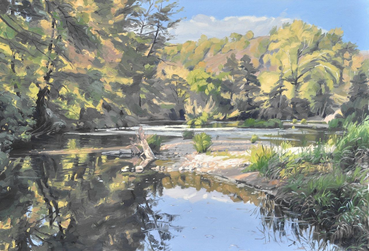 Dix octobre, la Loire à Cheyrac