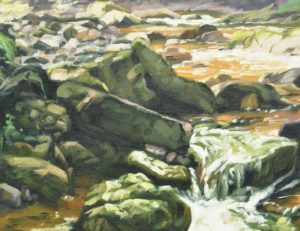 Lumière du matin sur la Sumène, huile sur toile, 89 x 130, 2026, vendue 2026.jpg