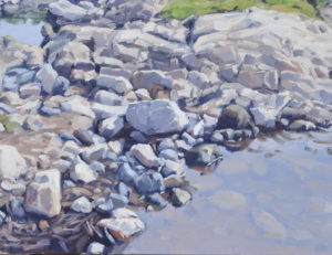 La Loire sauvage au printemps, huile sur toile, 89 x 130 cm, 2026