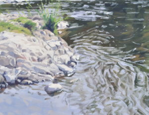 La Loire sauvage au printemps, huile sur toile, 89 x 130 cm, 2026