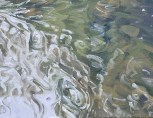 La Loire sauvage au printemps, huile sur toile, 89 x 130 cm, 2026