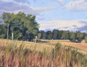 Orage d'été en Velay, huile sur toile, 89 X 130 cm, 2026