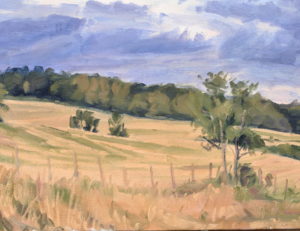 Orage d'été en Velay, huile sur toile, 89 X 130 cm, 2026