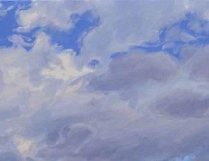 Orage d'été en Velay, huile sur toile, 89 X 130 cm, 2026