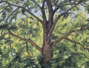 Après la moisson, lumière du matin, huile sur toile, 89 x 130 cm, 2026