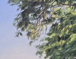 Après la moisson, lumière du matin, huile sur toile, 89 x 130 cm, 2026