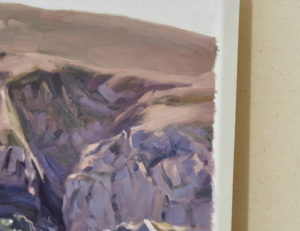 Cap Sizun, crique, lumière du matin, huile sur toile, 60 x 92 cm, 2026