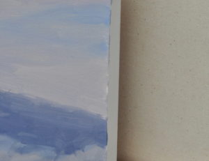 Lumière du soir sur le massif du Mézenc, huile sur toile, 89 x 130 cm, 2026