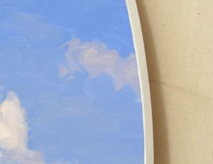 Ciel en élévation — 24 septembre, 17 h, huile sur toile, 130 x 97 cm, 2026