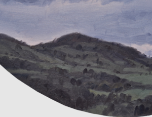 Ciel en élévation - 6 mai, 18h, huile sur toile, 130 x 97 cm, 2026