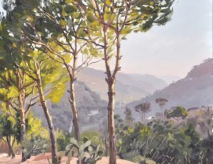 Montagne dans le chouf, Liban, huile sur toile, 60x73cm, 2018