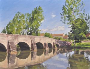 Dix-sept mai, Sainre Marie sur Ouche, huile sur toile, 60x80cm, 2019