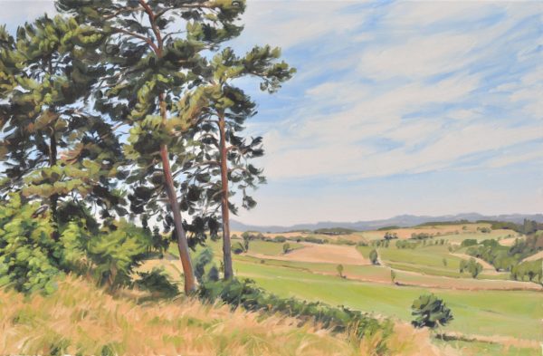 Vingt-quatre juin, huile sur toile, 60 x 92 cm, 2025