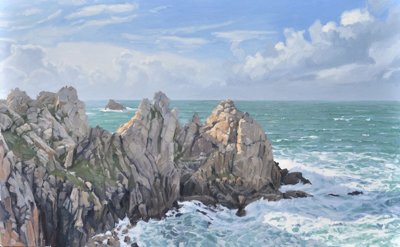 Soleil du matin sur la pointe de Pen Hir